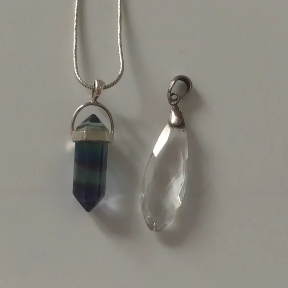 Silver Crystal Pendants - Picture 2 of 8